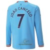 Officiële Voetbalshirt Manchester City Joao Cancelo 7 Thuis 2022-23 Lange Mouw - Heren